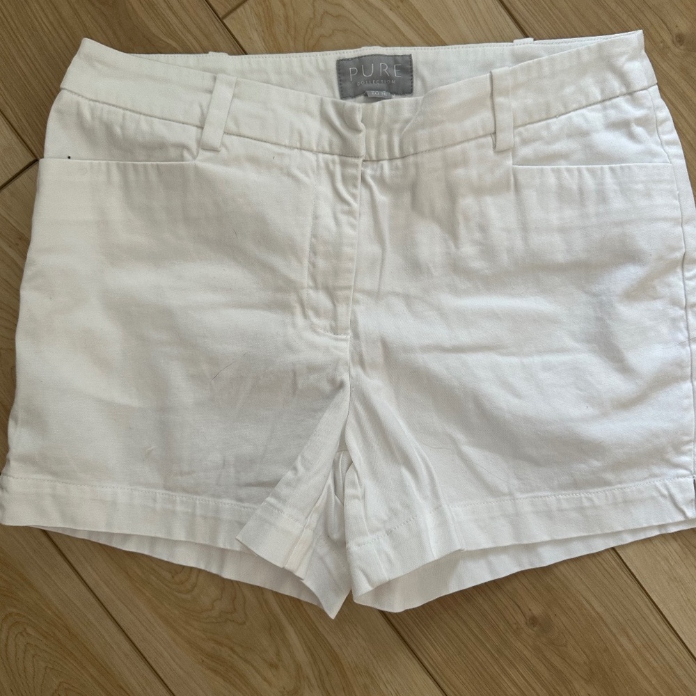 PURE brand White Chino Shorts - Size 4